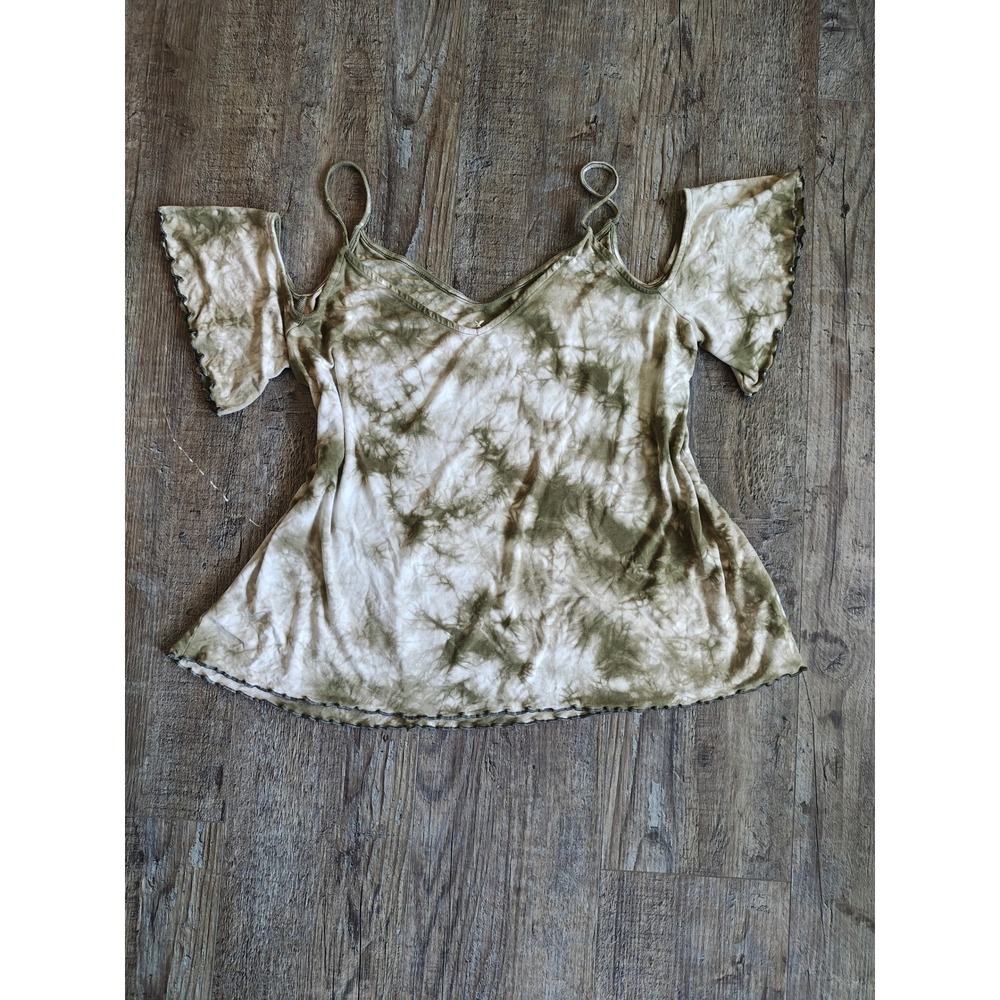 American Eagle Outfitters Olive & Beige Soft Top